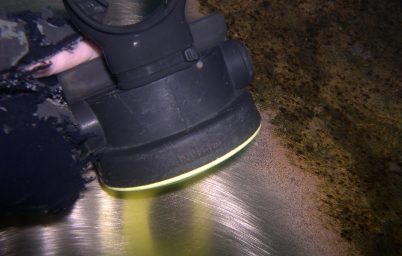 Before and after polishing