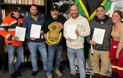 Sea Tech divers complete IMCA Class II diving course